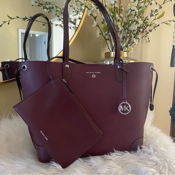 New Michael Kors Edith Large Saffiano Leather Tote Bag - Picture 2 of 16